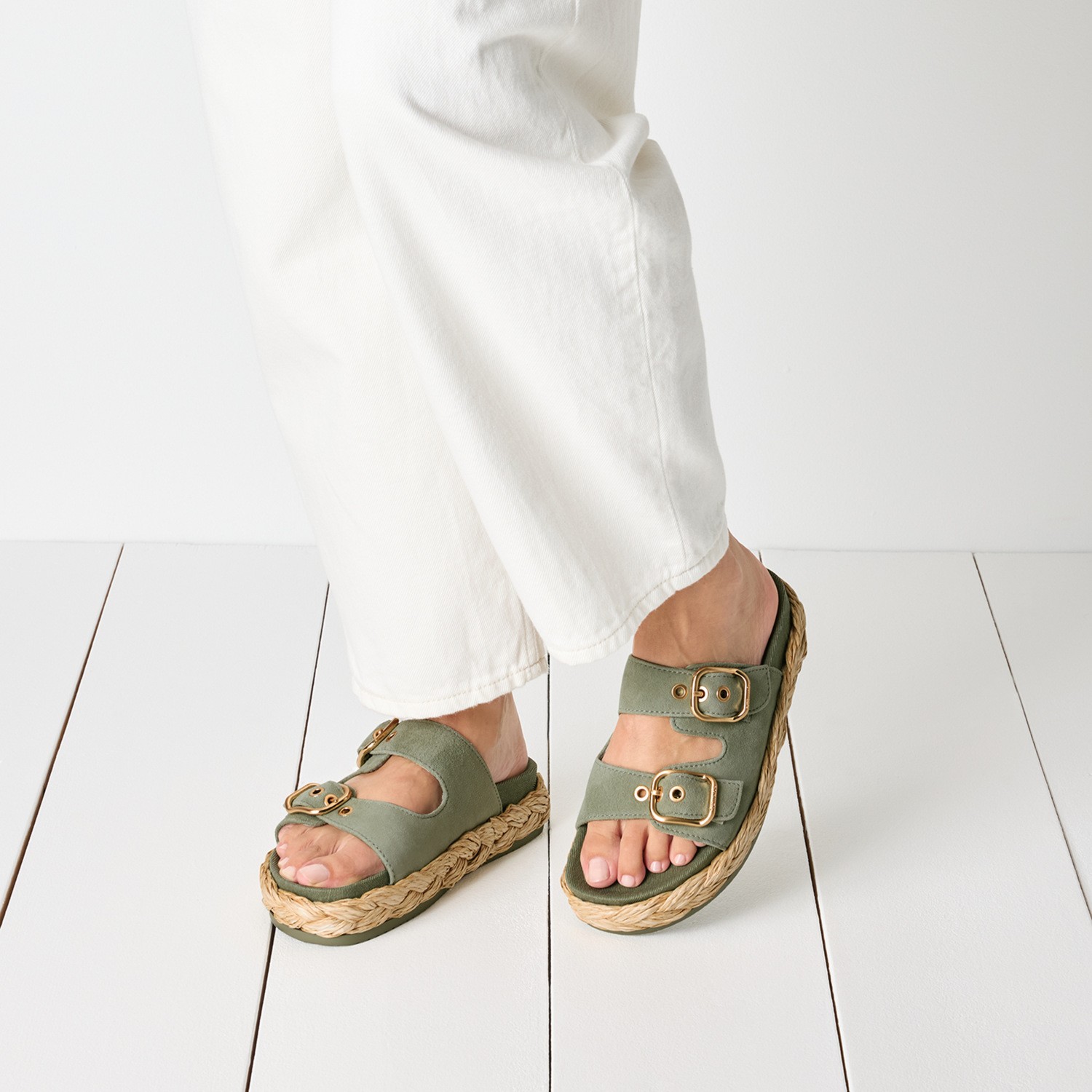 TAMARIS Klumpės moterims, Žalia, Mules 6