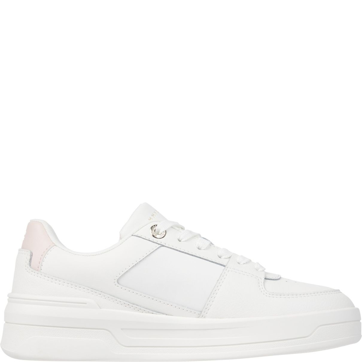 TOMMY HILFIGER Laisvalaikio bateliai moterims, Smėlio, Flag basket sneaker 2