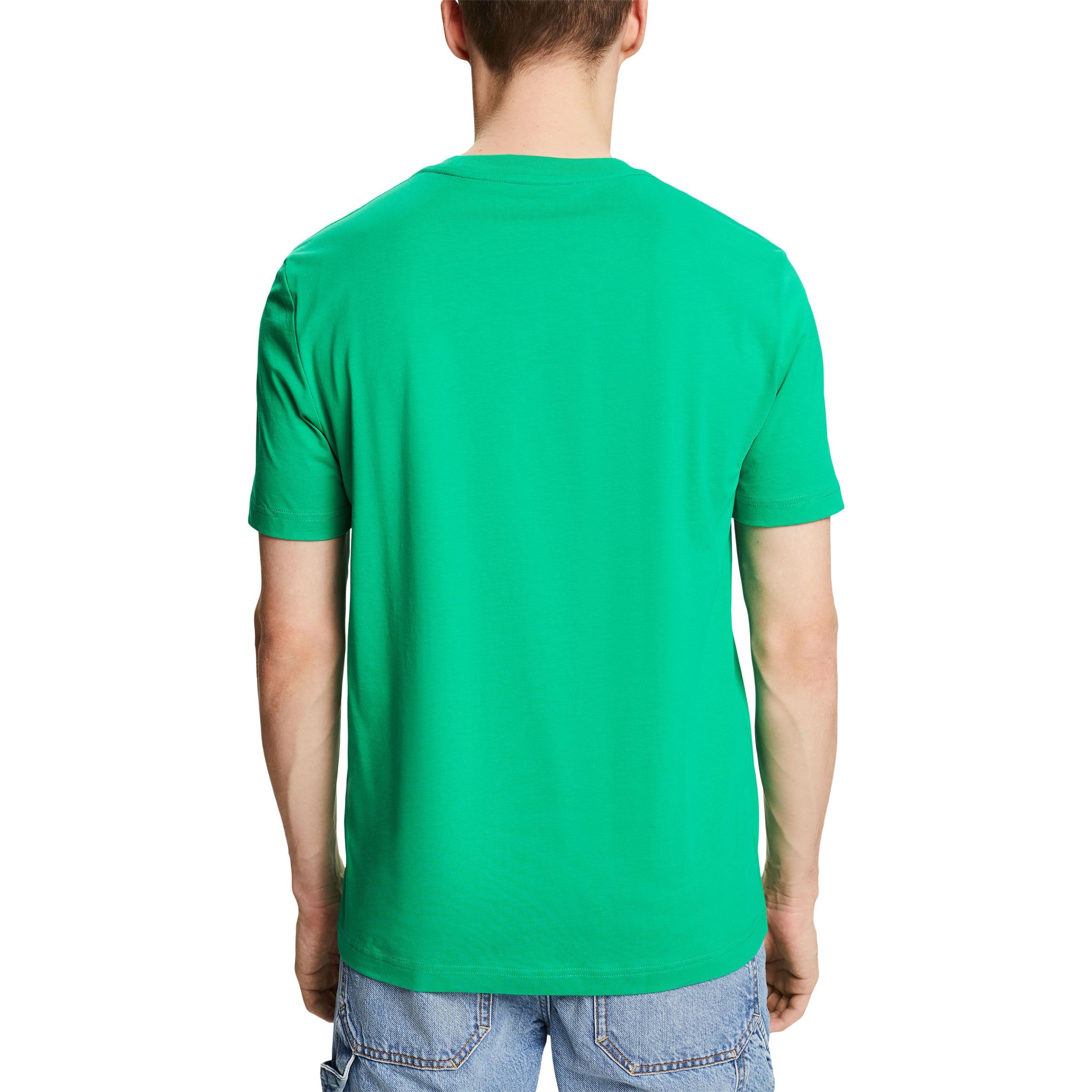 ESPRIT Marškinėliai vyrams, Žalia, ocs slim cn ssl T-Shirts 3