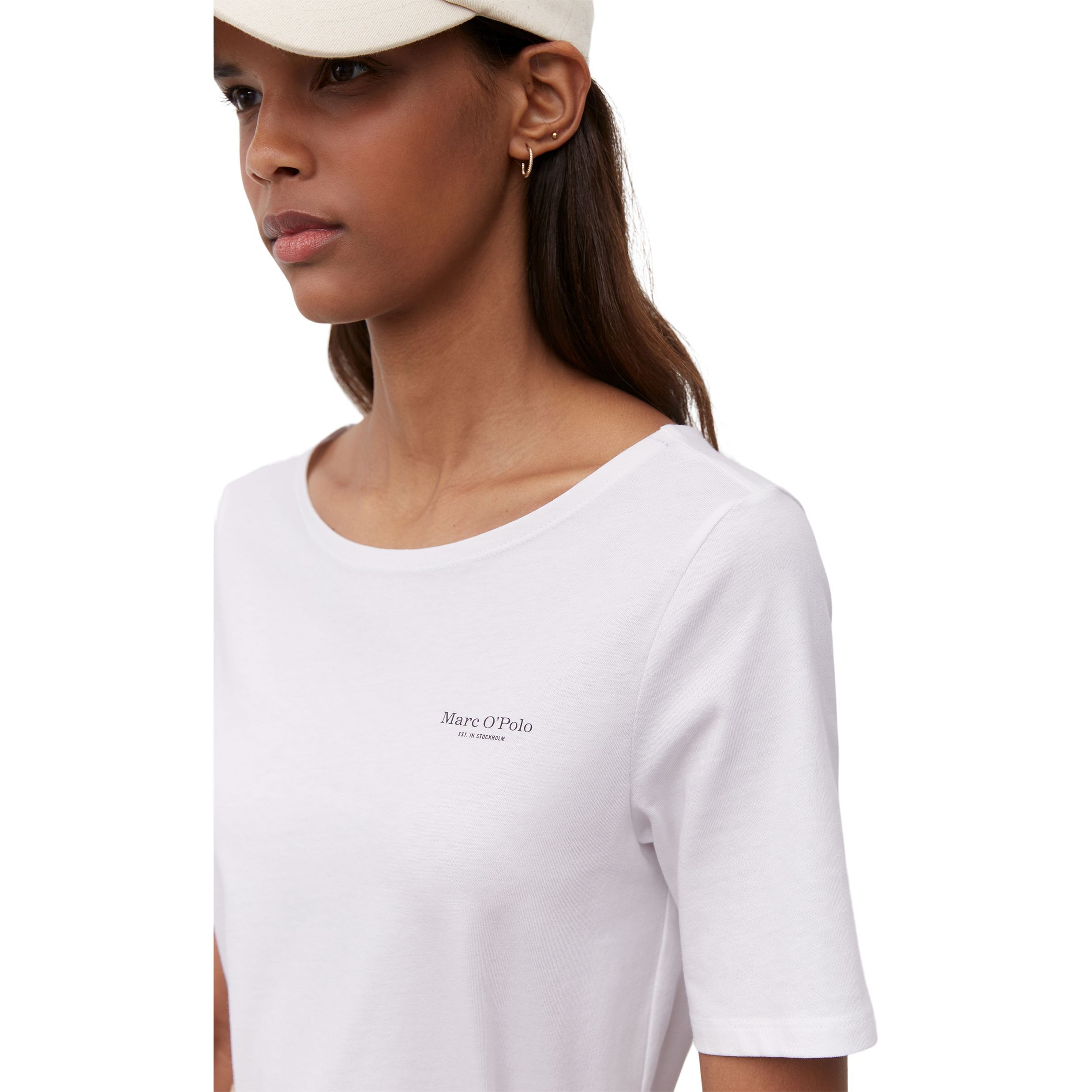 MARC O'POLO Marškinėliai moterims, Balta 4