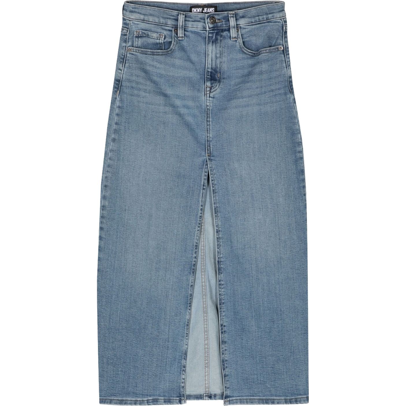 DKNY Midi sijonas moterims, Mėlyna, High rise maxi skirt 1