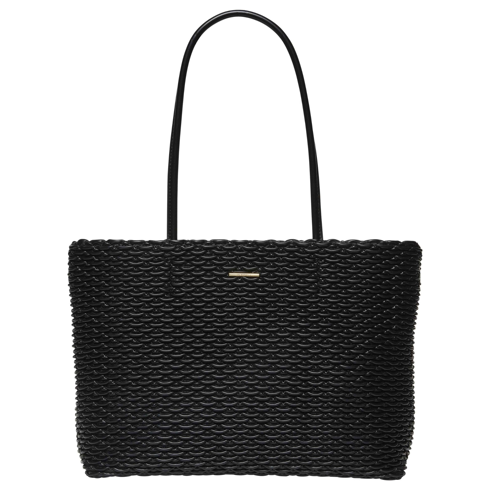 CALVIN KLEIN Pirkinių krepšys moterims, Juoda, pleated tote 1