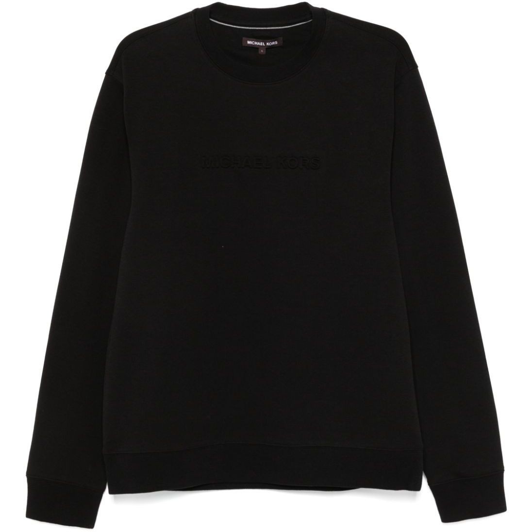 MICHAEL KORS Megztinis vyrams, Juoda, Embossed logo crew 1