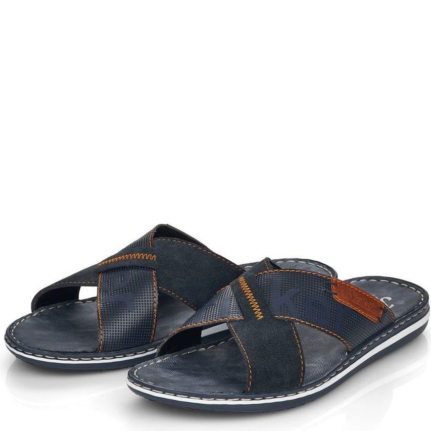 RIEKER Šlepetės vyrams, Mėlyna, SLIPPERS 5