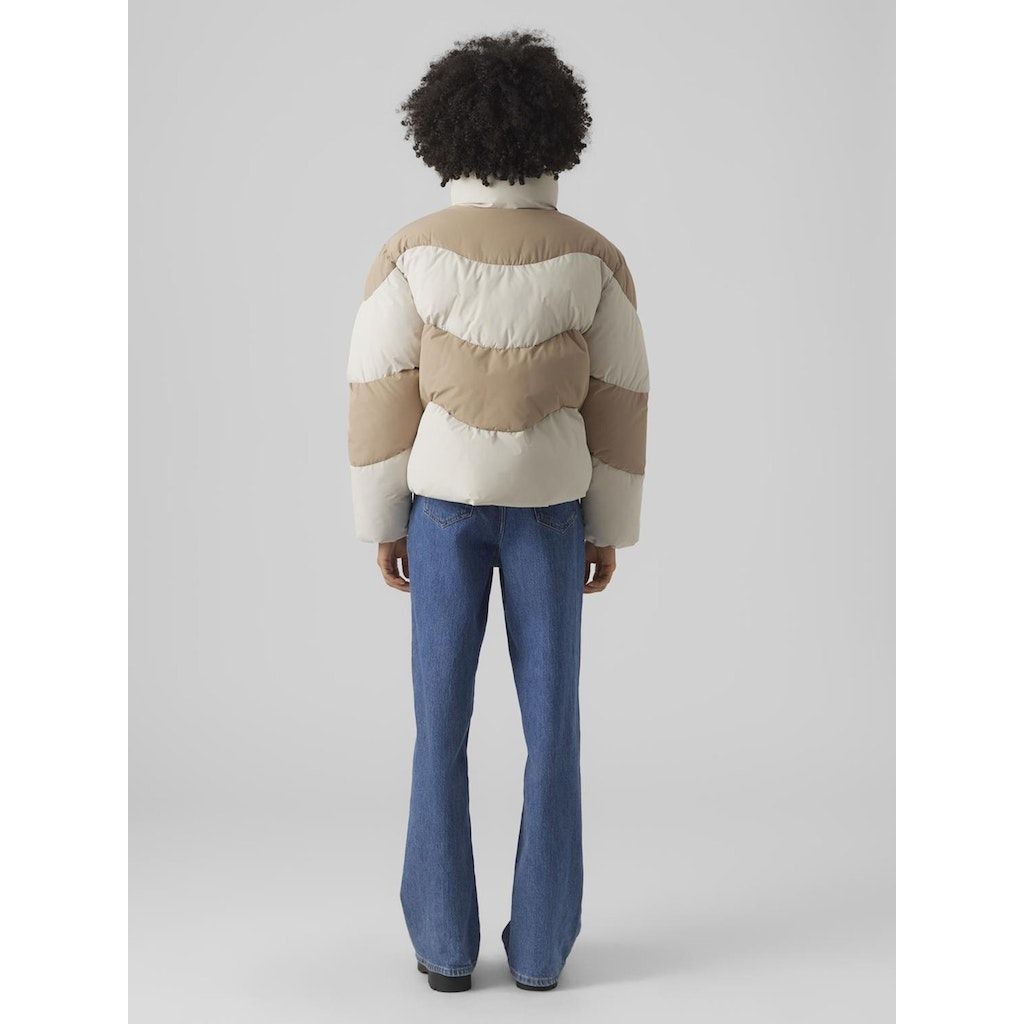 VERO MODA Striukė moterims, Sidabrinė, VMWAVE SHORT CONTRAS 3