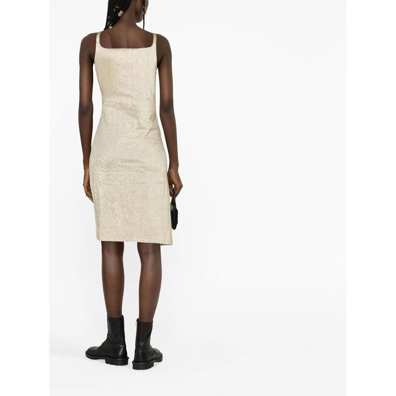 PACO RABANNE Midi suknelė moterims, Sidabrinė, Asymmetric midi dress 3