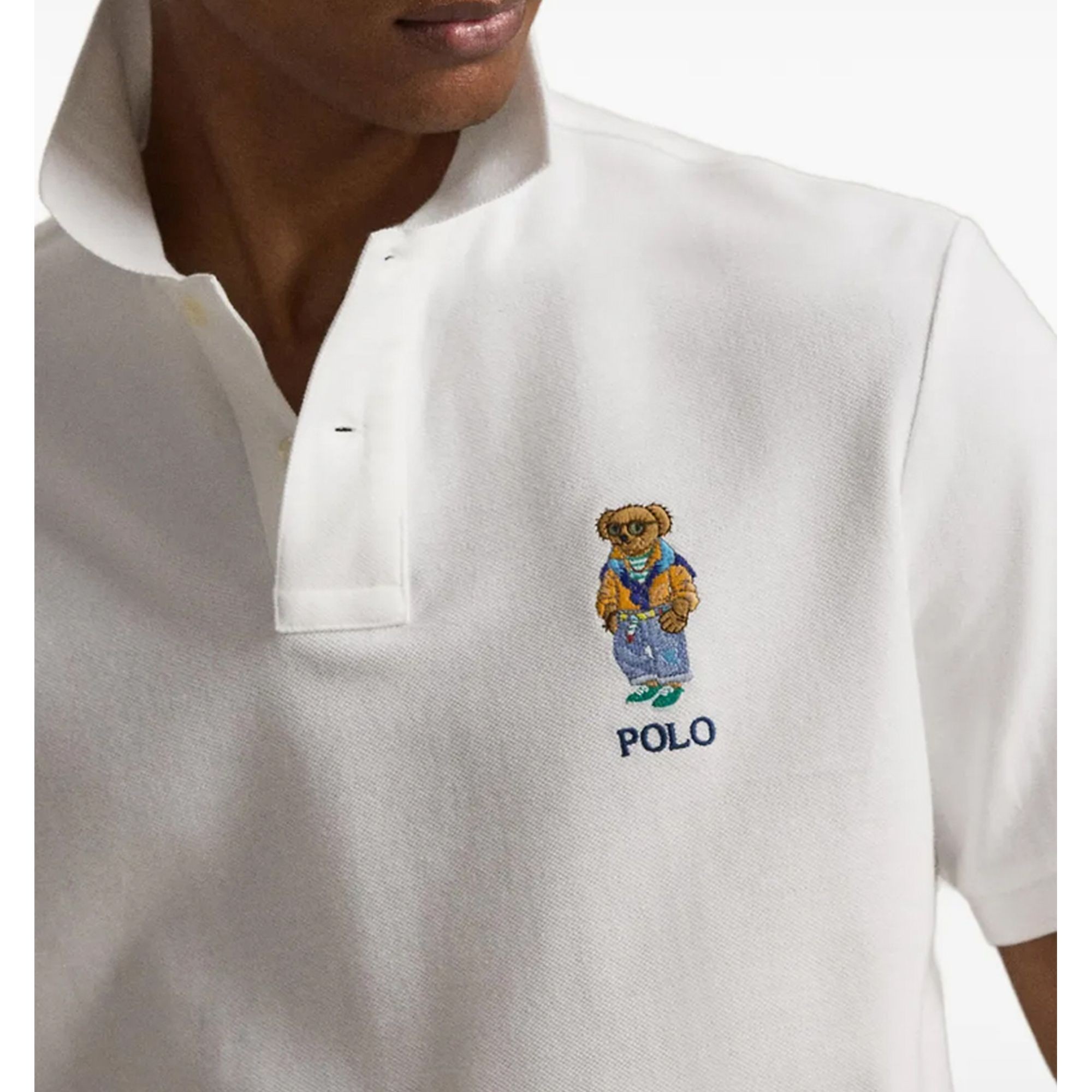 POLO RALPH LAUREN Polo marškiniai trumpos rank. vyrams, Balta, Knit-polo 4
