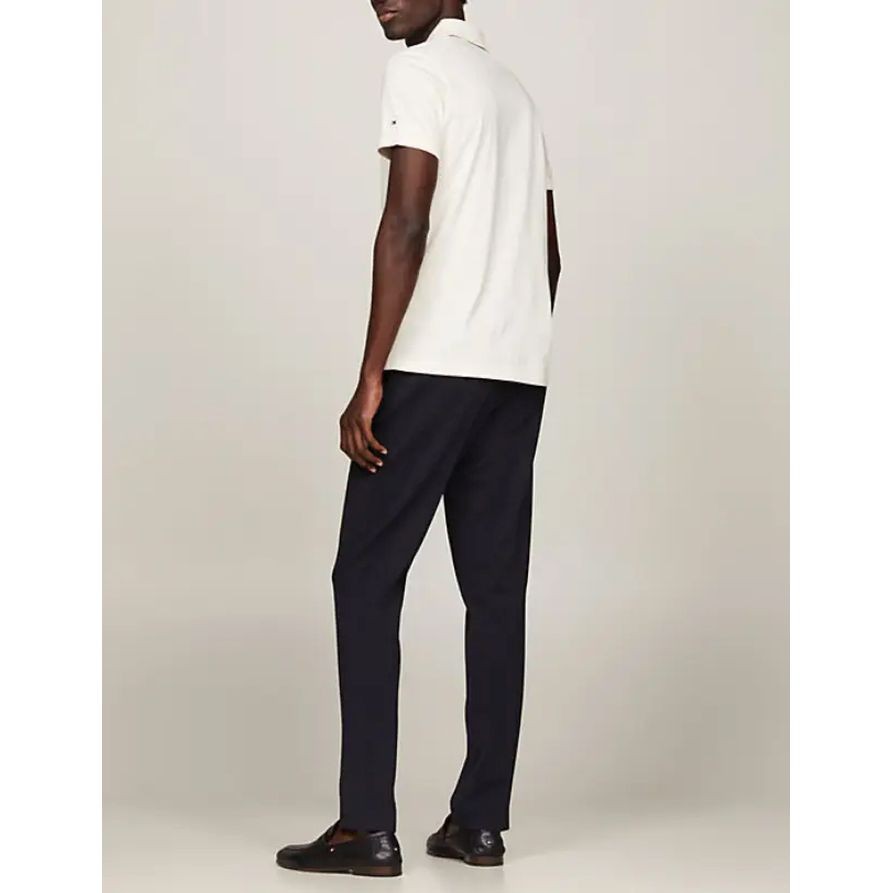 TOMMY HILFIGER Polo marškiniai trumpos rank. vyrams, Smėlio, Mercerized polo slim polo 3