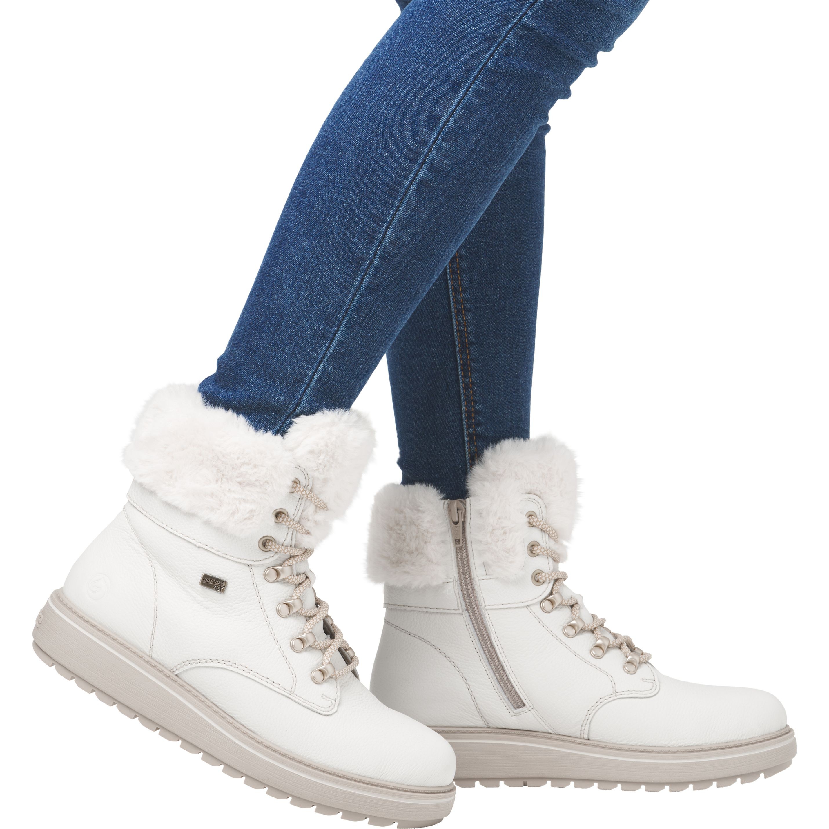 REMONTE Aulinukai moterims, Balta, Ladies mid height boots 2