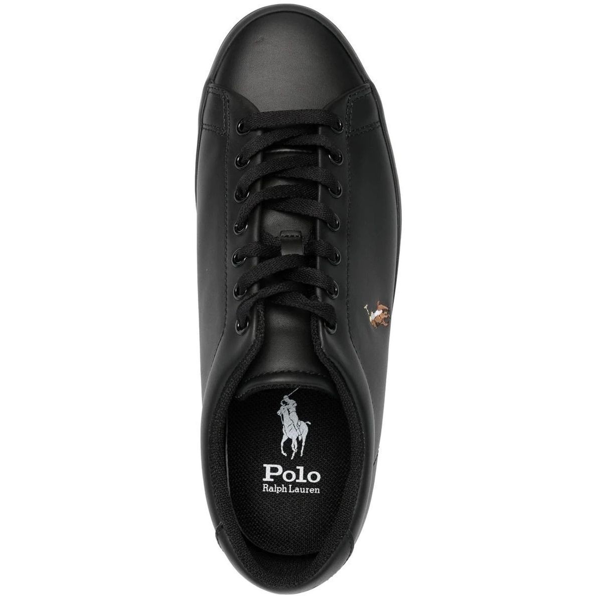 POLO RALPH LAUREN Sportiniai bateliai vyrams, Juoda, Longwood low top lace sneakers 4