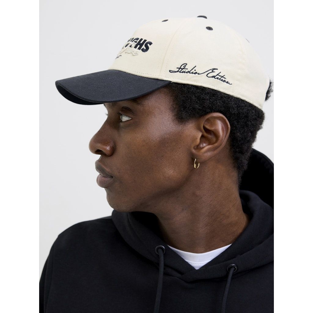 JACK & JONES Kepurė vyrams, Juoda, Base district cap 5