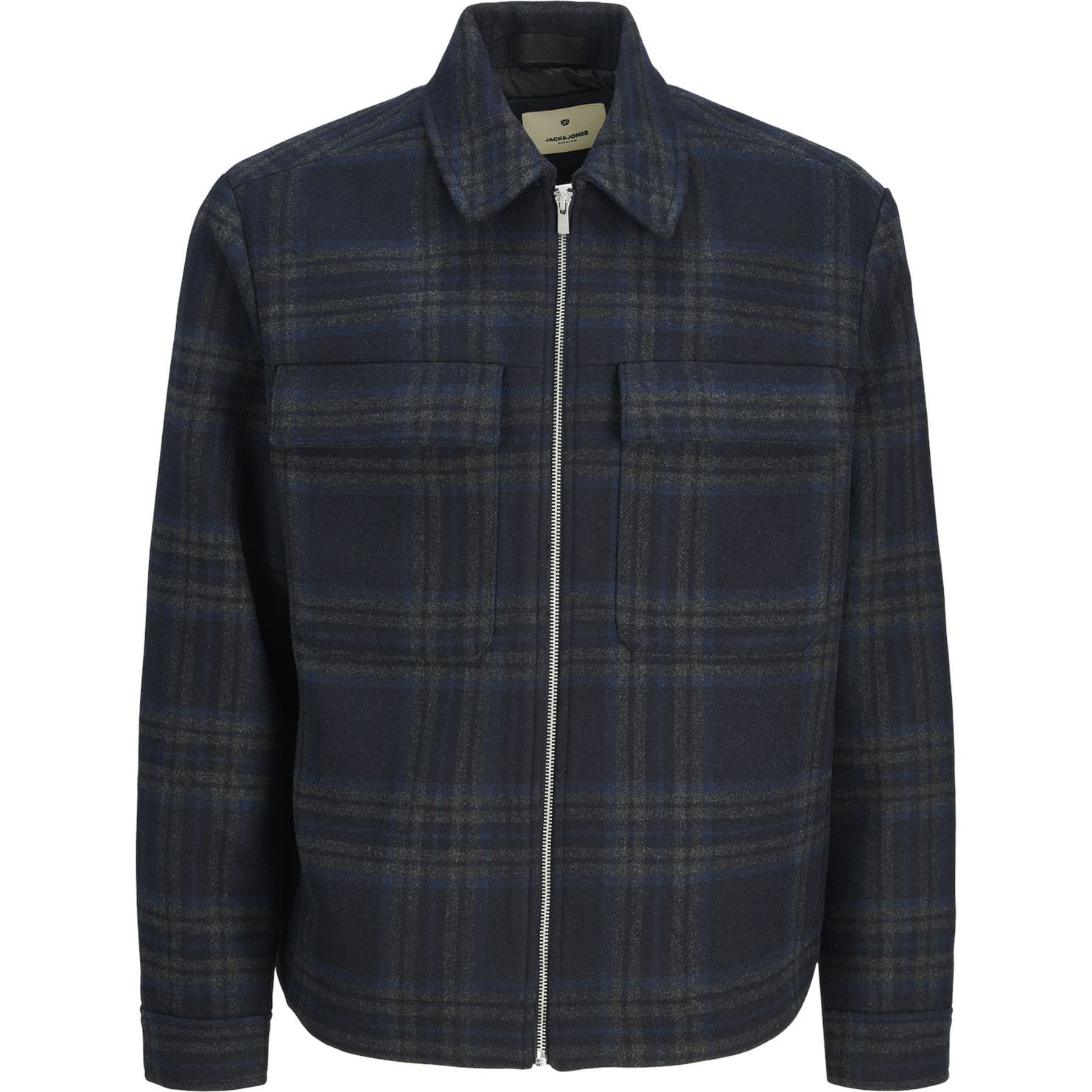 JACK & JONES Lengva striukė vyrams, Marga, Blu russel wool blend jacket
