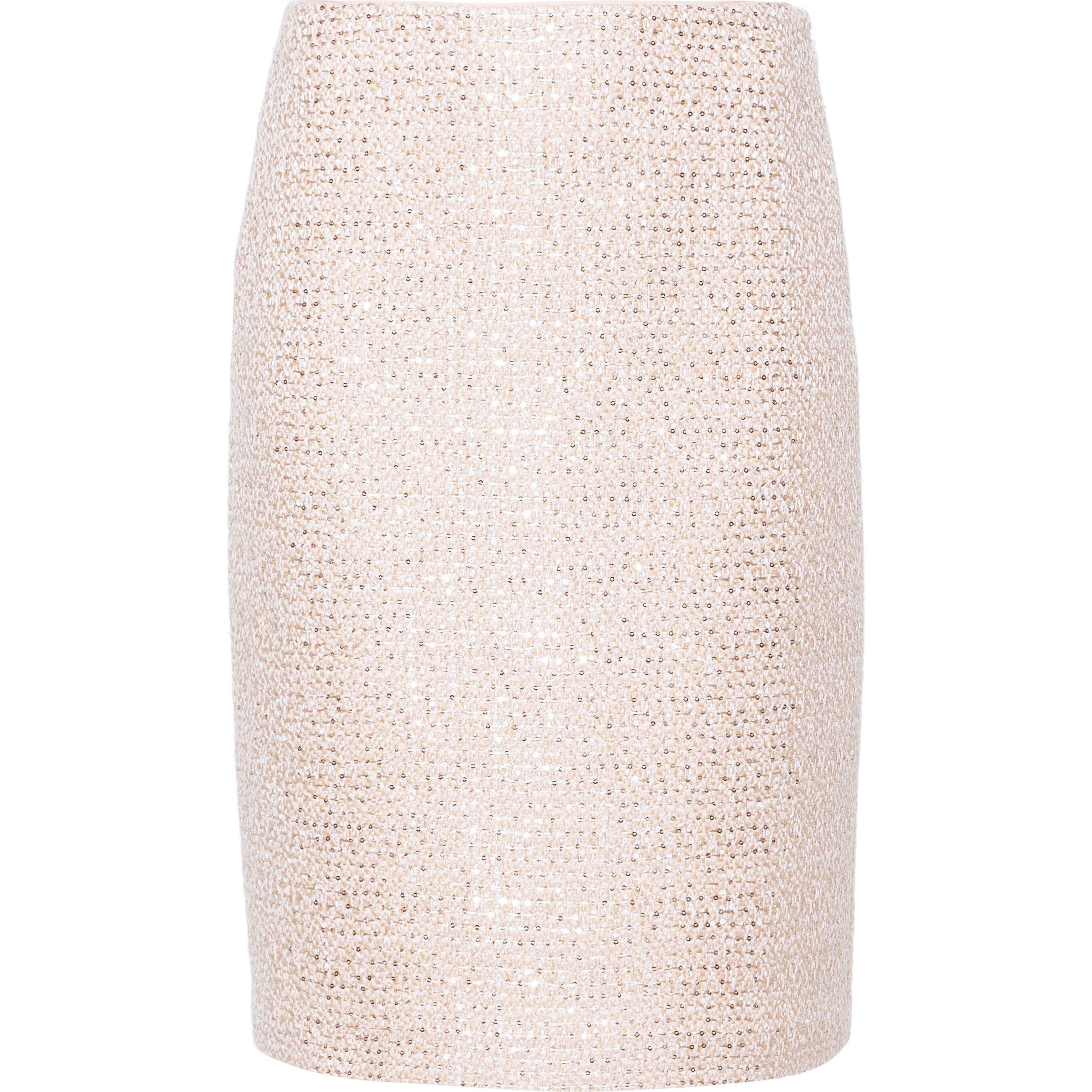 TWINSET Midi sijonas moterims, Rožinė, Lurex boucle midi skirt