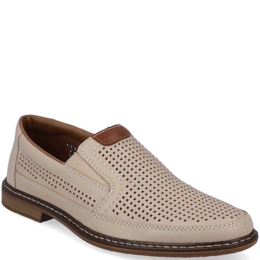 RIEKER Klasikiniai batai vyrams, Smėlio, FORMAL 1