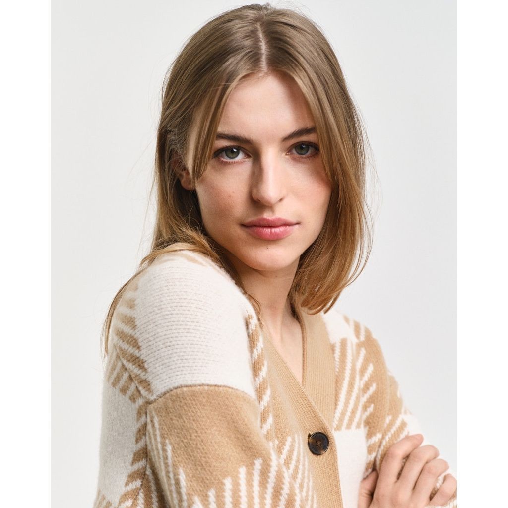GANT Kardiganas moterims, Marga, Buffalo checked cardigan 4