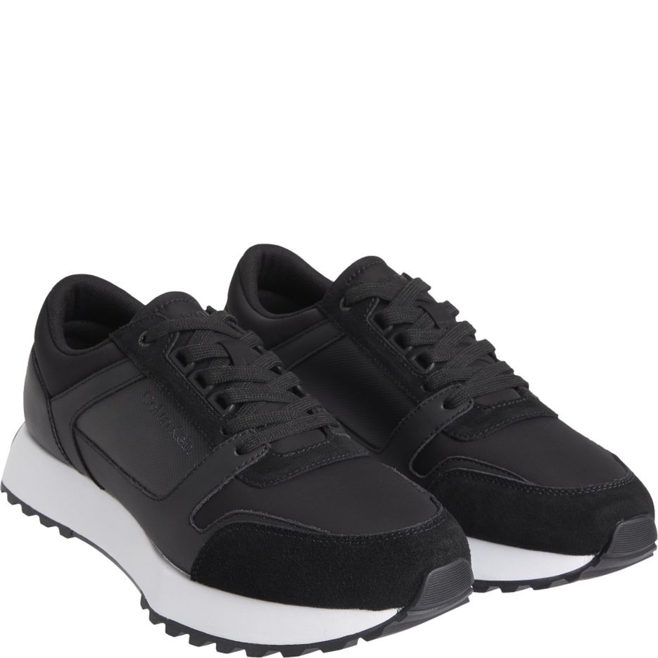 CALVIN KLEIN Sportiniai bateliai vyrams, Juoda, LOW TOP LACE UP MIX 1