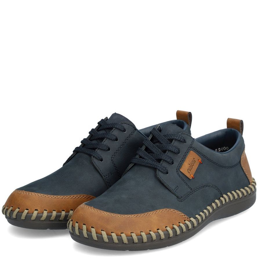 RIEKER Laisvalaikio bateliai vyrams, Mėlyna, LEISURE 10