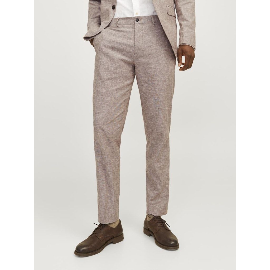 JACK & JONES Kelnės vyrams, Ruda, JPRRIVIERA LINEN TR 2