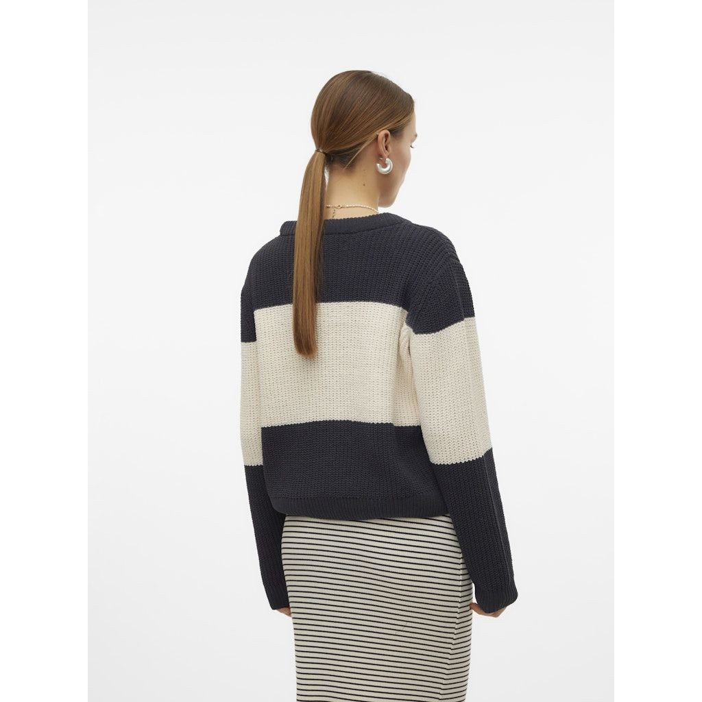 VERO MODA Megztinis moterims, Marga, Agate block o-neck pullover 4