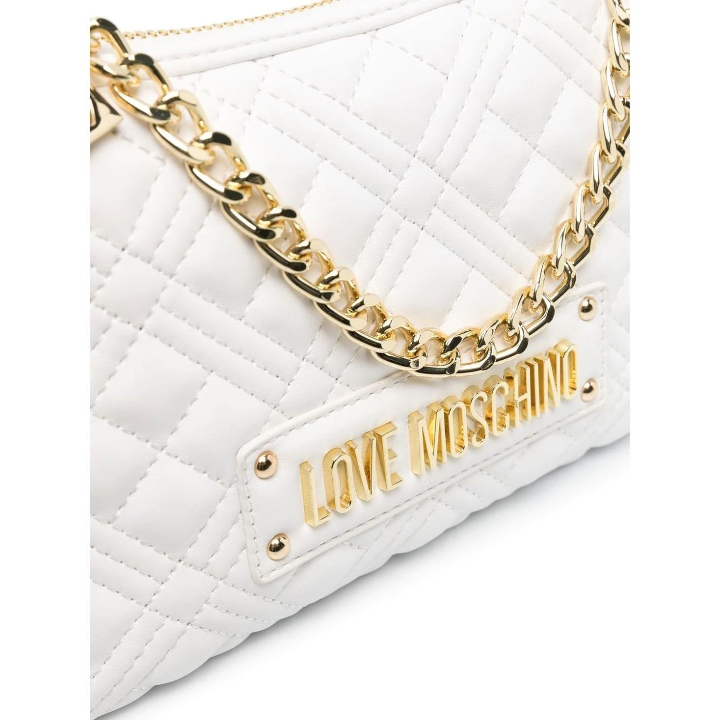 LOVE MOSCHINO Rankinė per petį moterims, Balta, Crossbody 3