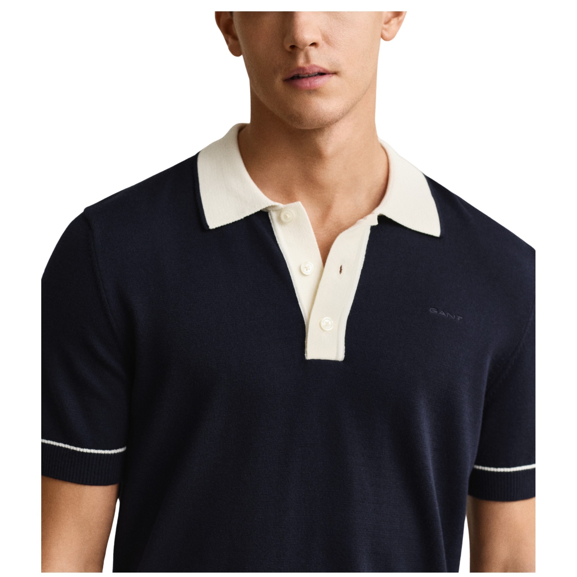 GANT Polo marškiniai trumpos rank. vyrams, Mėlyna, 8030287-433 Polo short 3