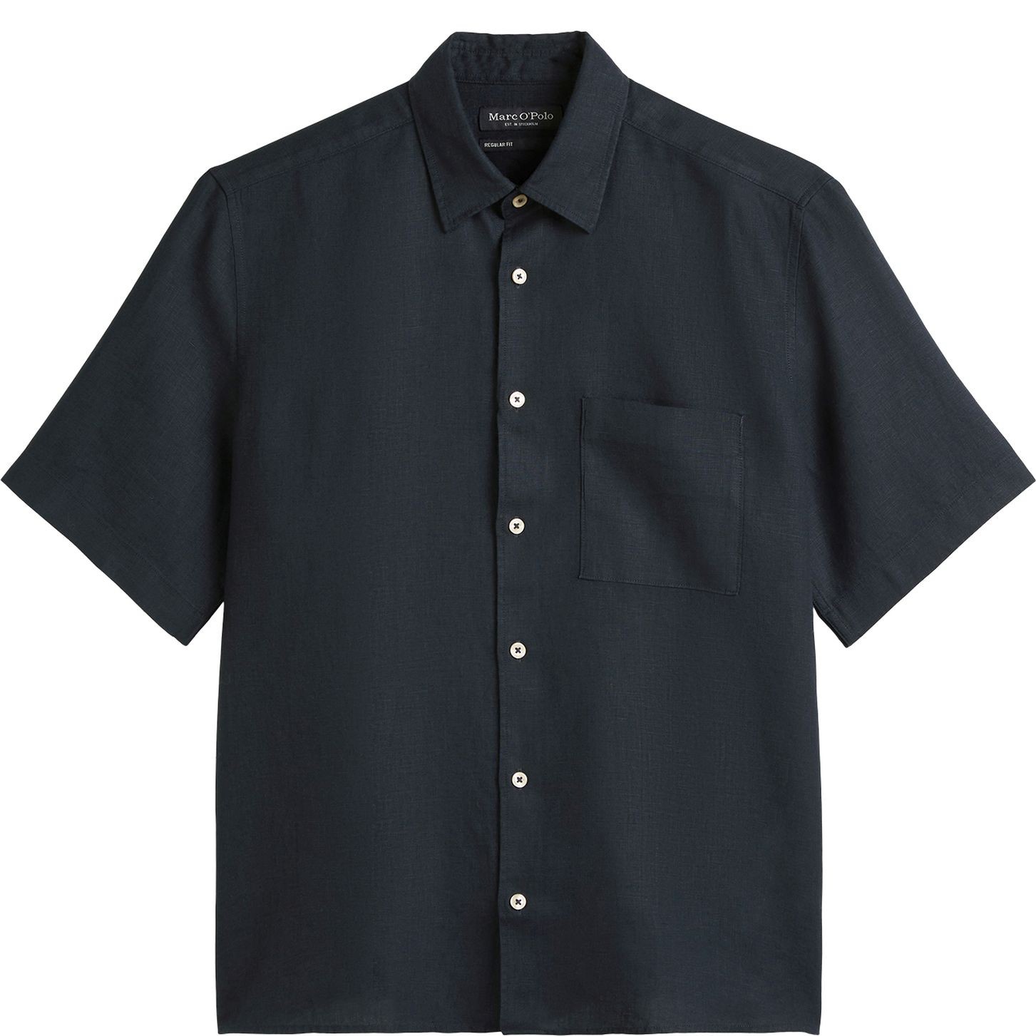 MARC O'POLO Marškiniai trump. rankovėmis vyrams, Mėlyna 1