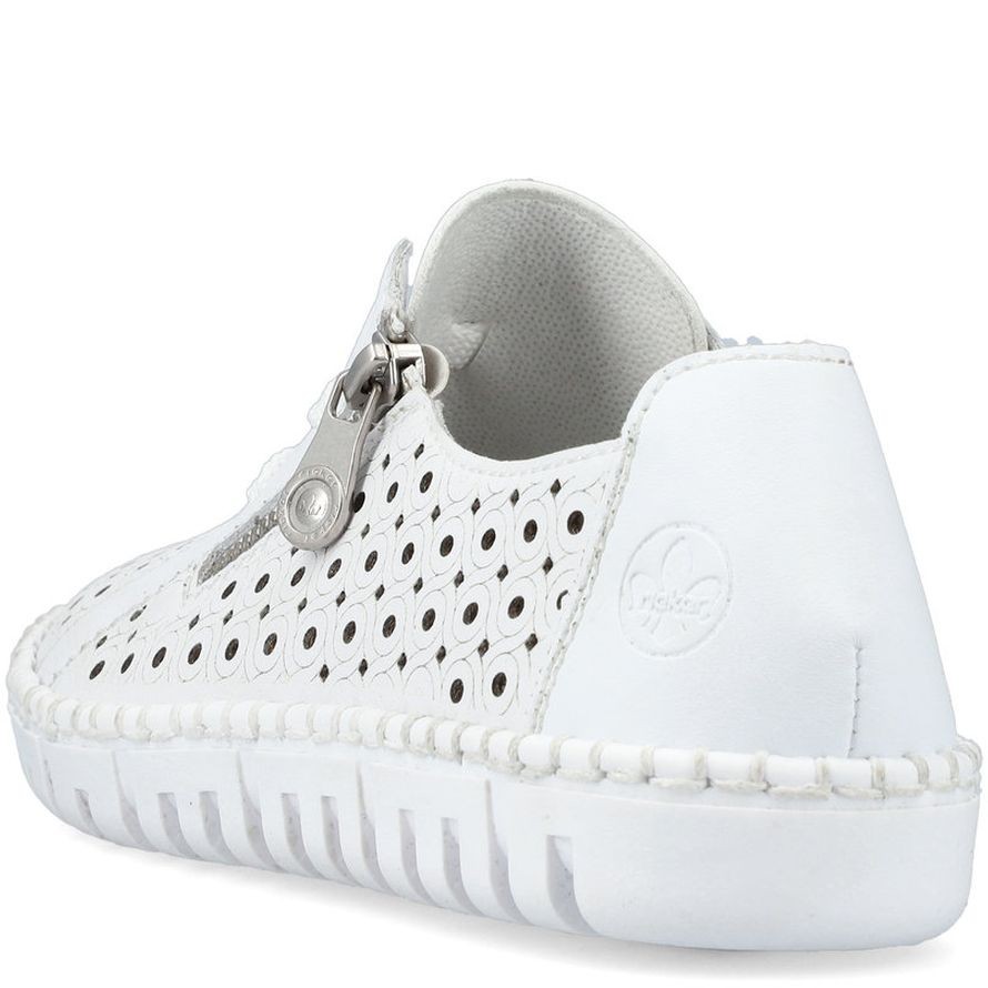 RIEKER Laisvalaikio bateliai moterims, Balta, LEISURE 9