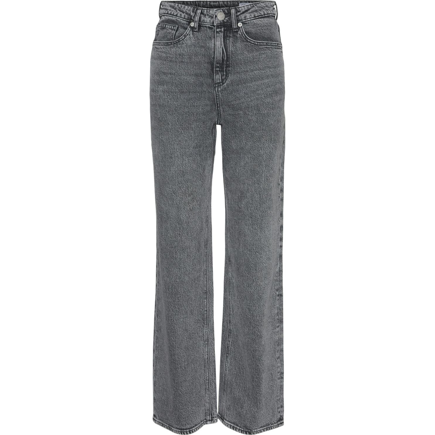VERO MODA Platūs džinsai moterims, Pilka, Tessa wide jeans 1