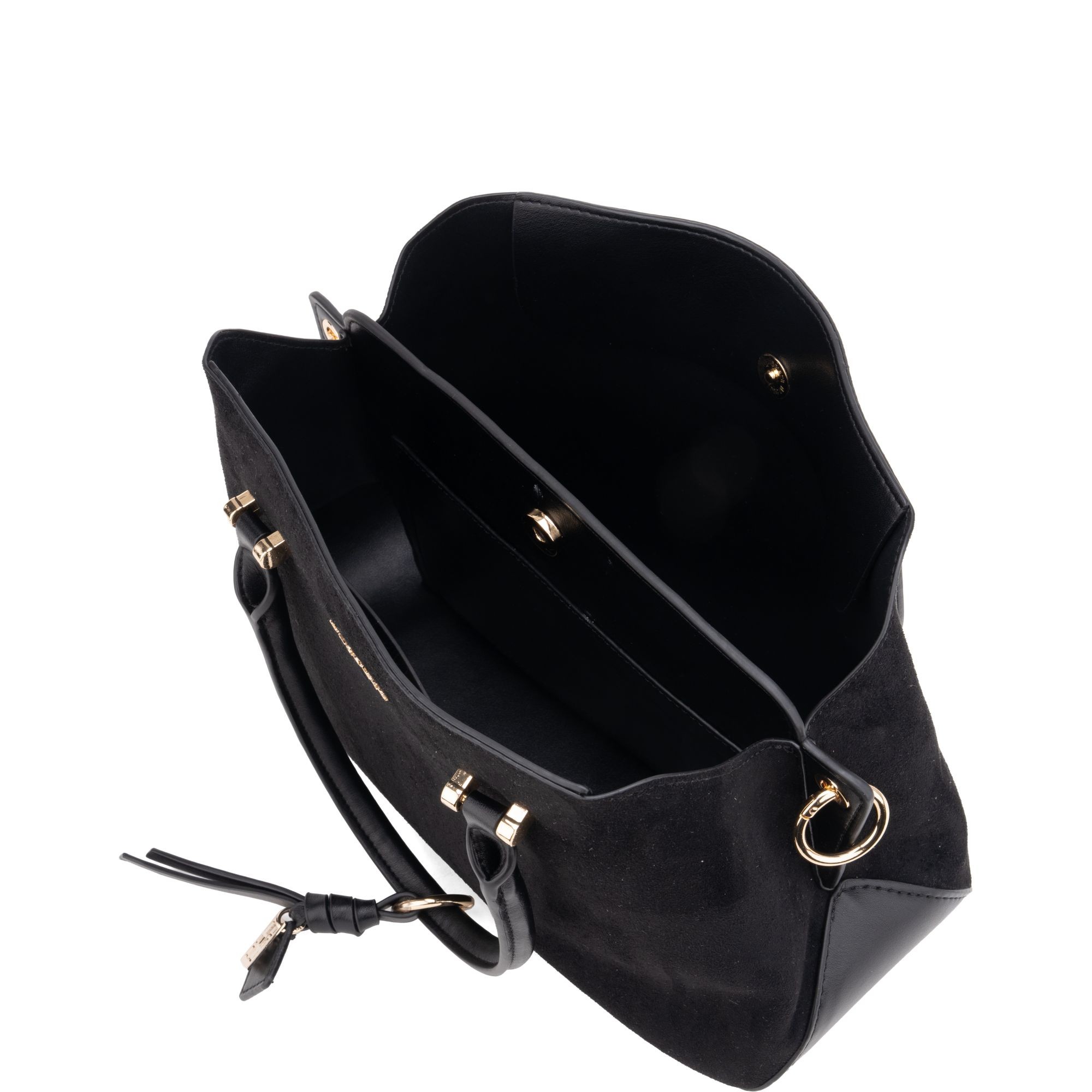 LA CONTE Pirkinių krepšys moterims, Juoda, Tote bag 3