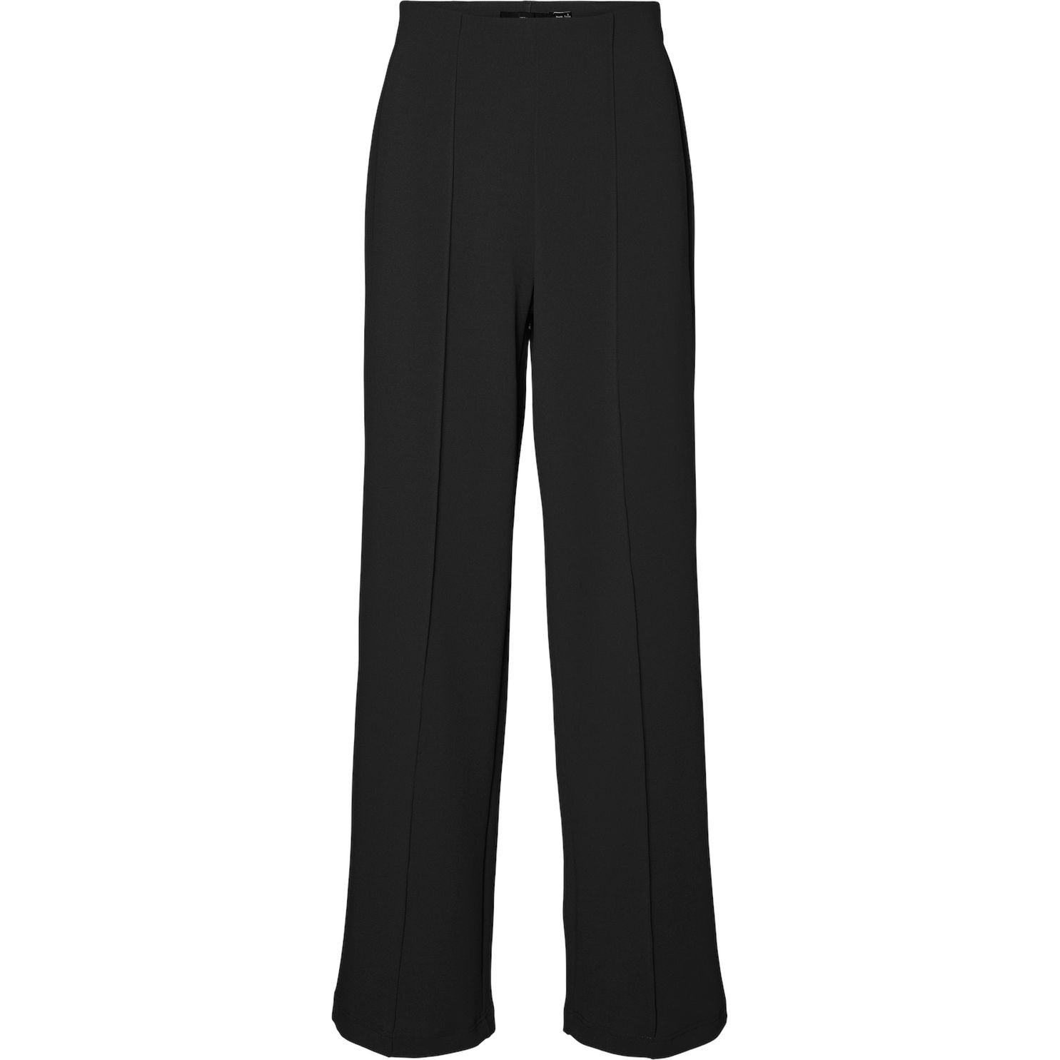 VERO MODA Kelnės moterims, Juoda, VMBECKY HW WIDE PULL 6