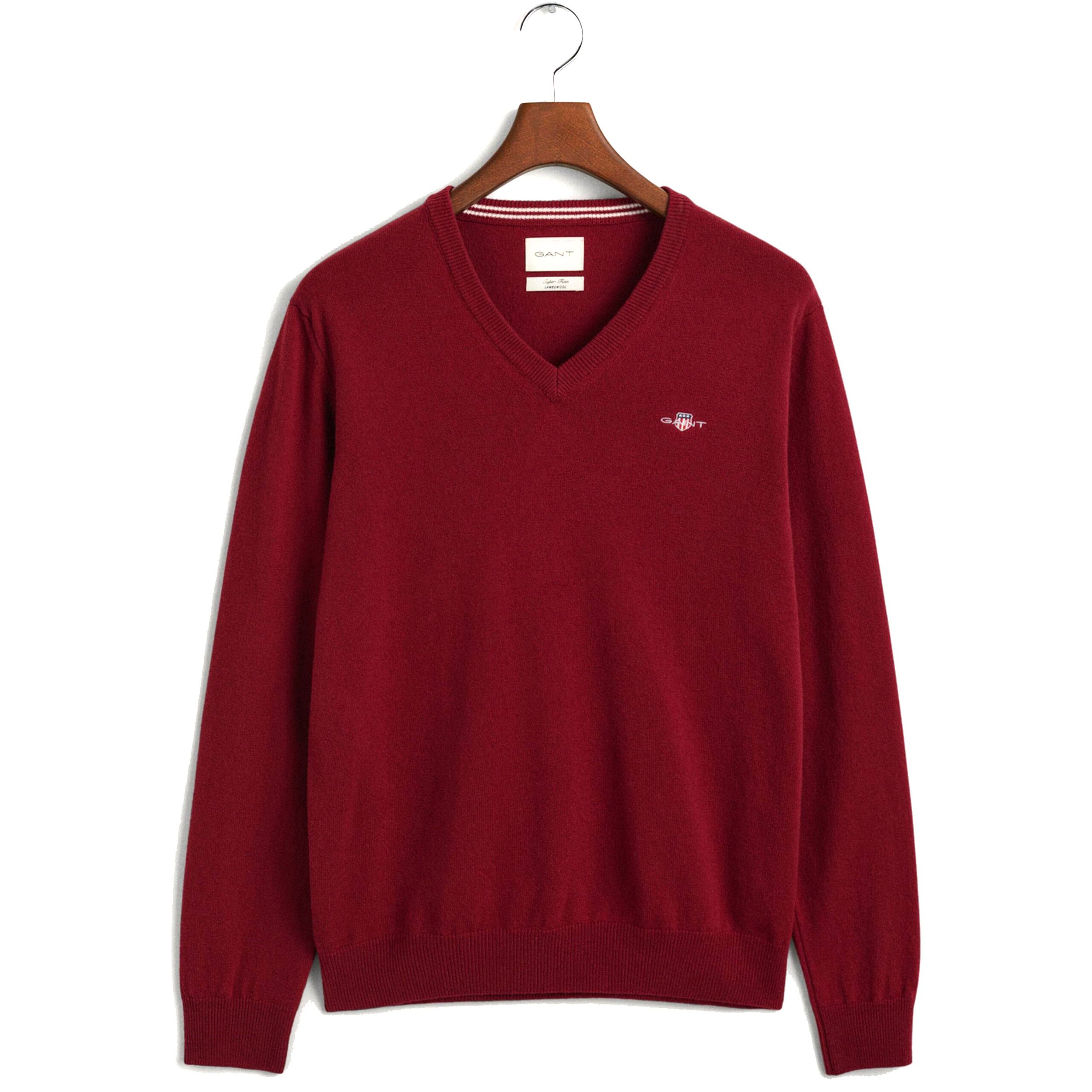 GANT Megztinis vyrams, Raudona, SUPERFINE LAMBSWOOL 1