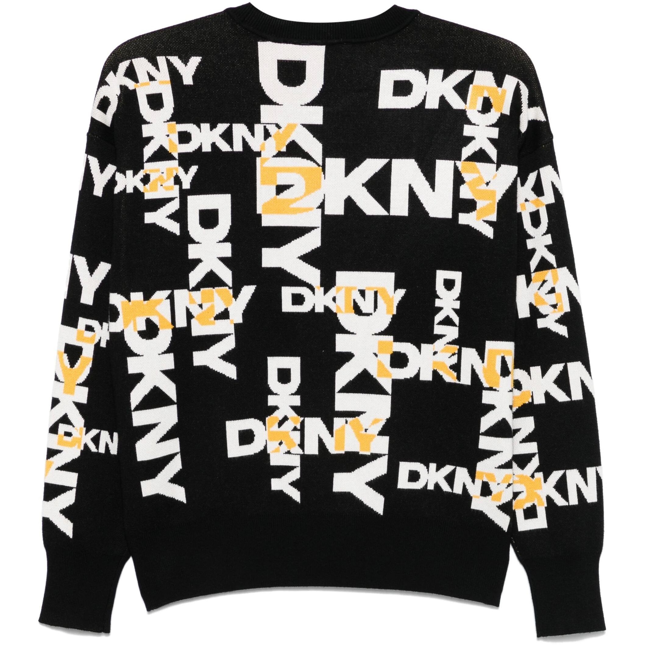 DKNY Megztinis moterims, Juoda, L/s legacy all over logo swtr 2