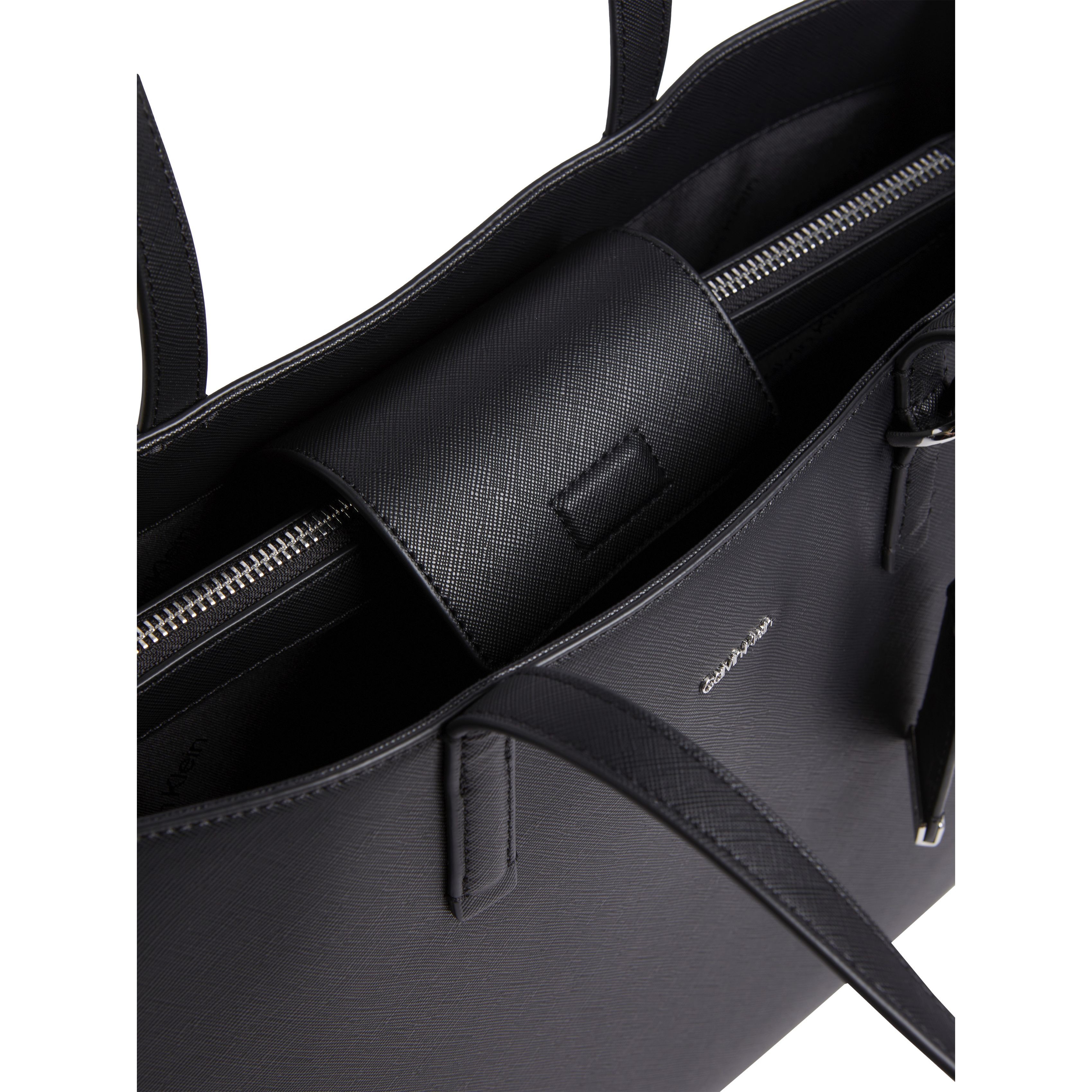 CALVIN KLEIN Pirkinių krepšys moterims, Juoda, Must medium shopper 5