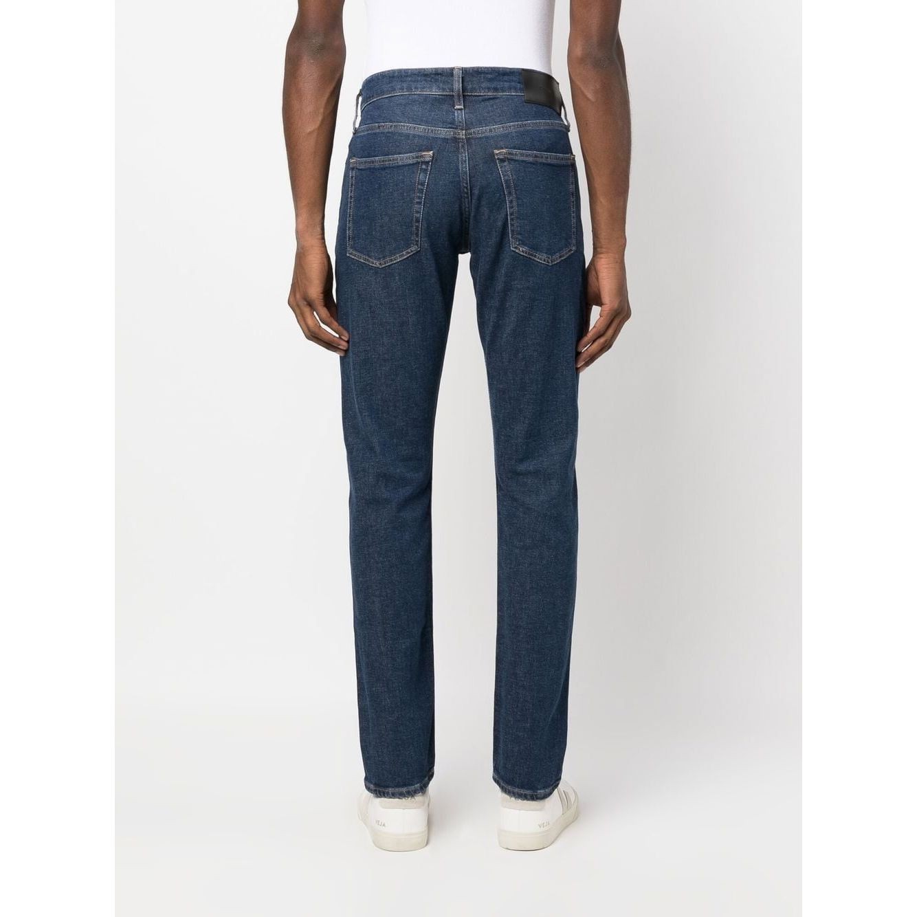 CALVIN KLEIN Aptempti džinsai vyrams, Mėlyna, Slim fit dark blue 3