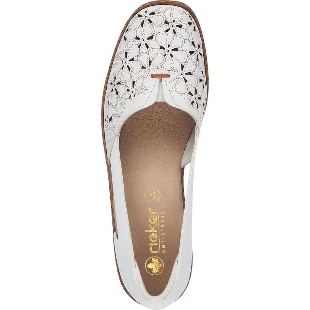 RIEKER Bateliai - moterims, Balta, SANDALS 4