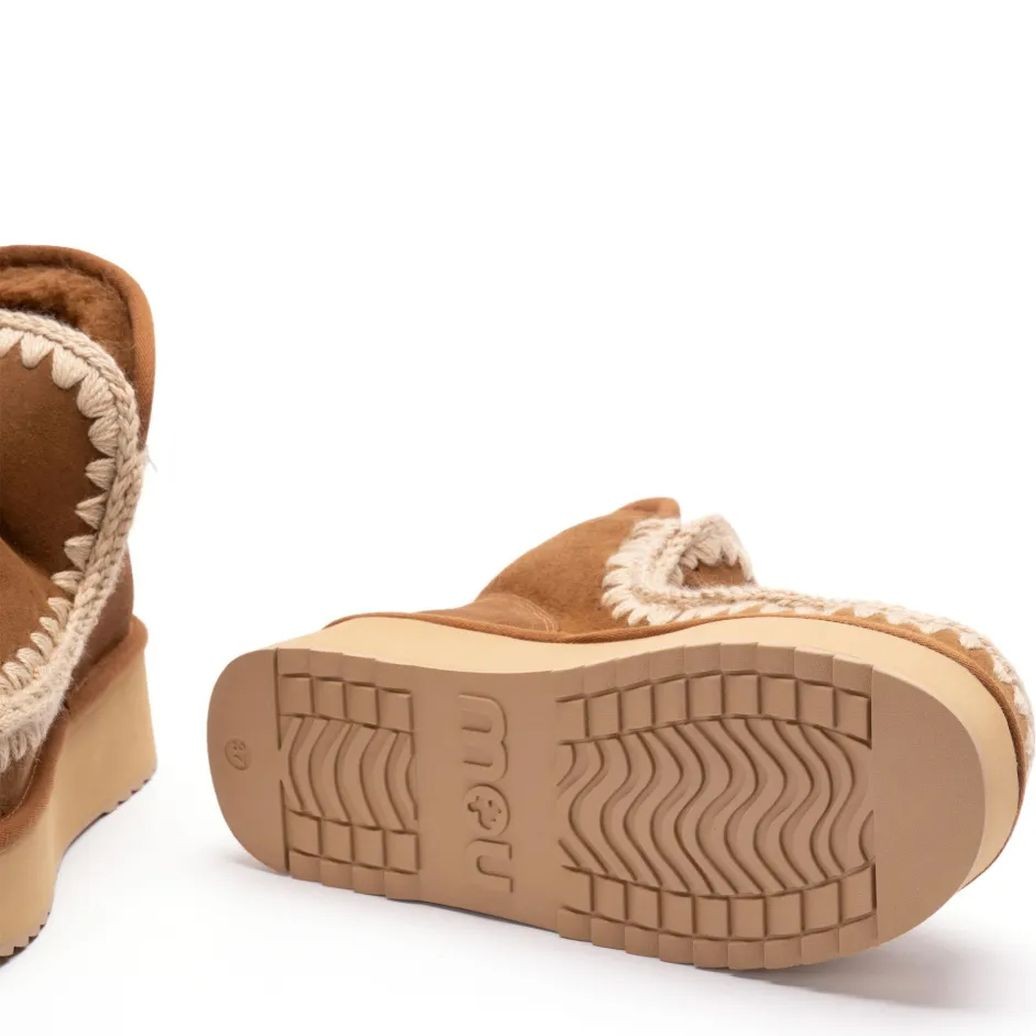 MOU Aulinukai moterims, Pilka, Mini eskimo platform boot 4