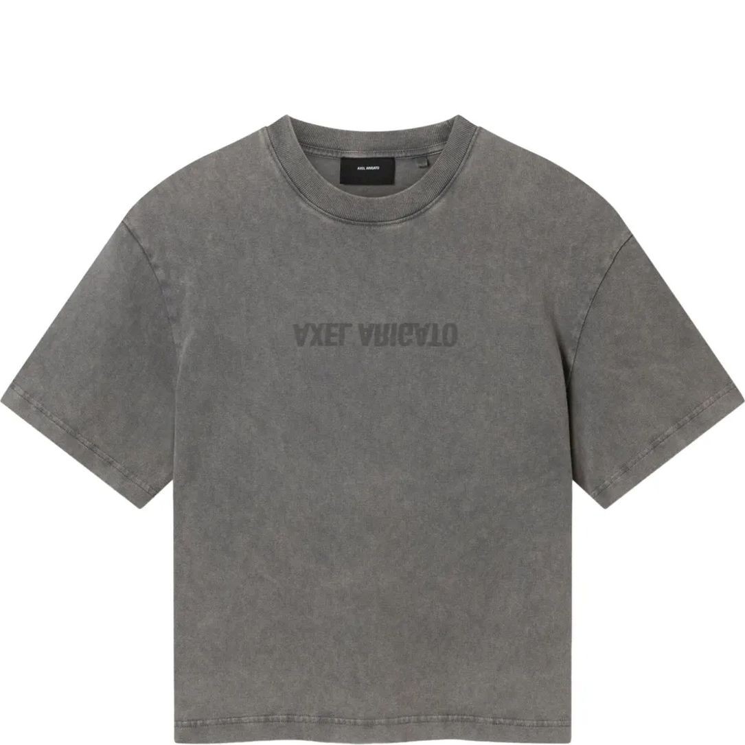 AXEL ARIGATO Marškinėliai trump. rankovėmis moterims, Pilka, Distort t-shirt