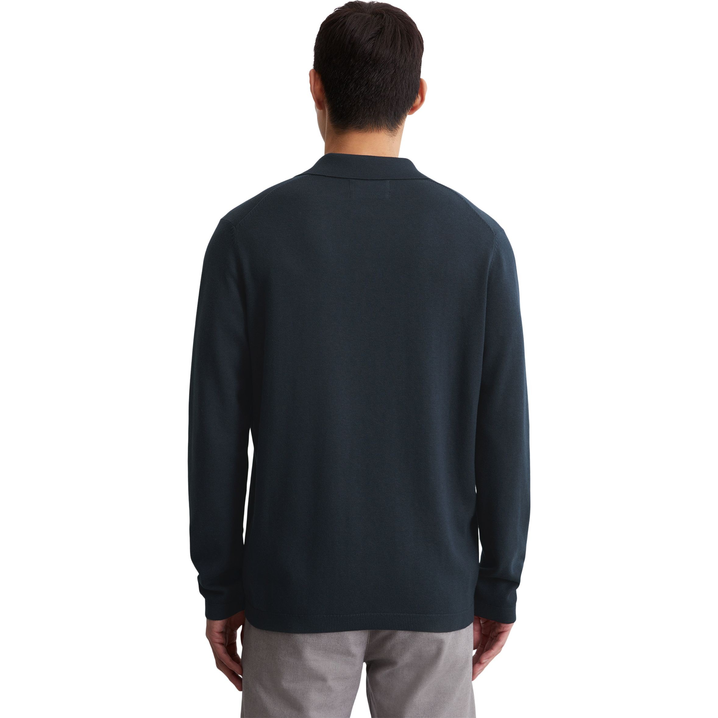 MARC O'POLO Polo marškiniai ilgos rank. vyrams, Mėlyna, Polo long 428513560320 3