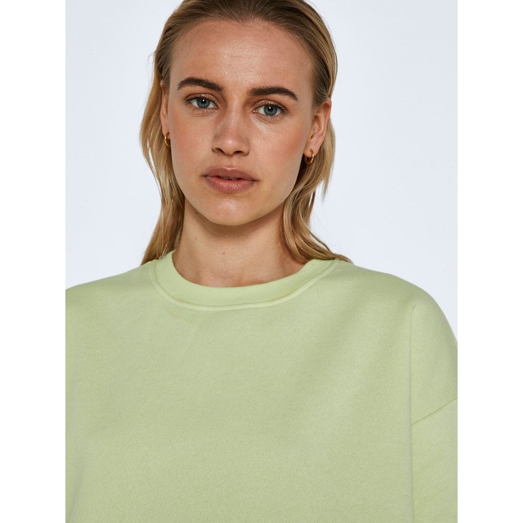 NOISY MAY Megztinis moterims, Žalia, NMKAREN S/S O-NECK SW 5