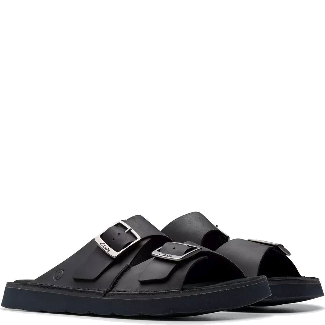 CLARKS Šlepetės vyrams, Juoda, Solsbury slippers 1