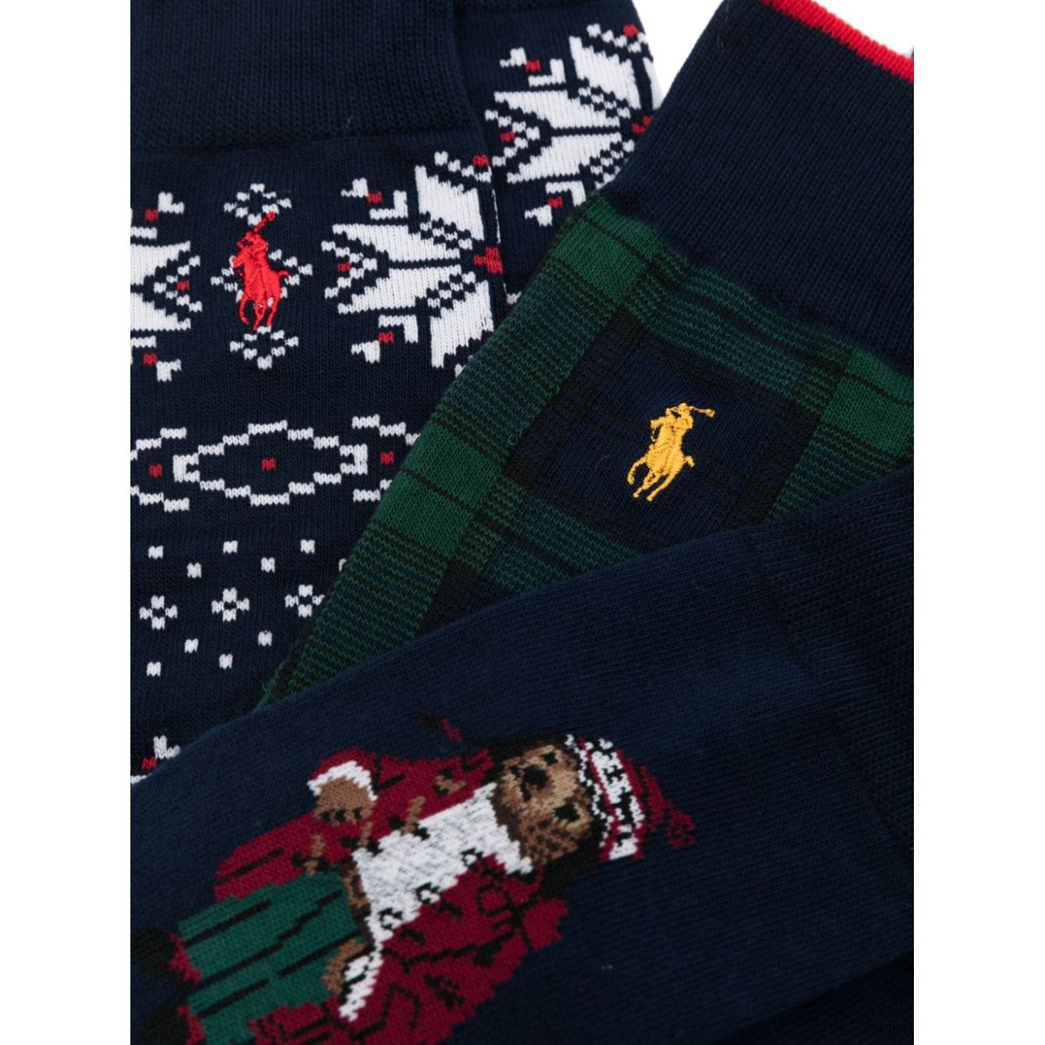POLO RALPH LAUREN Kojinės vyrams, Marga, Br crew sock gift box 2