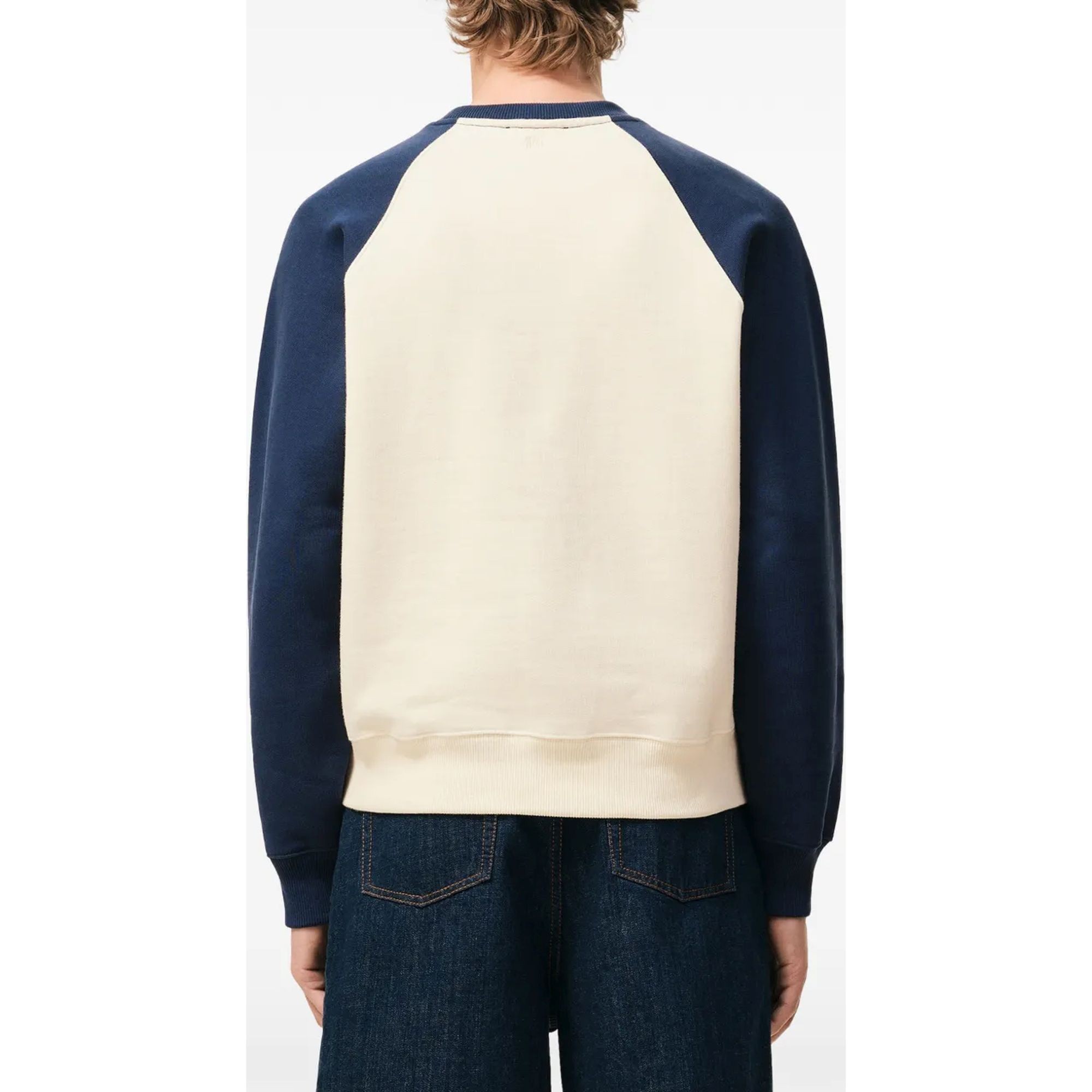 AMI PARIS Sportinis nertinis, Balta, Boxy fit crewneck 4