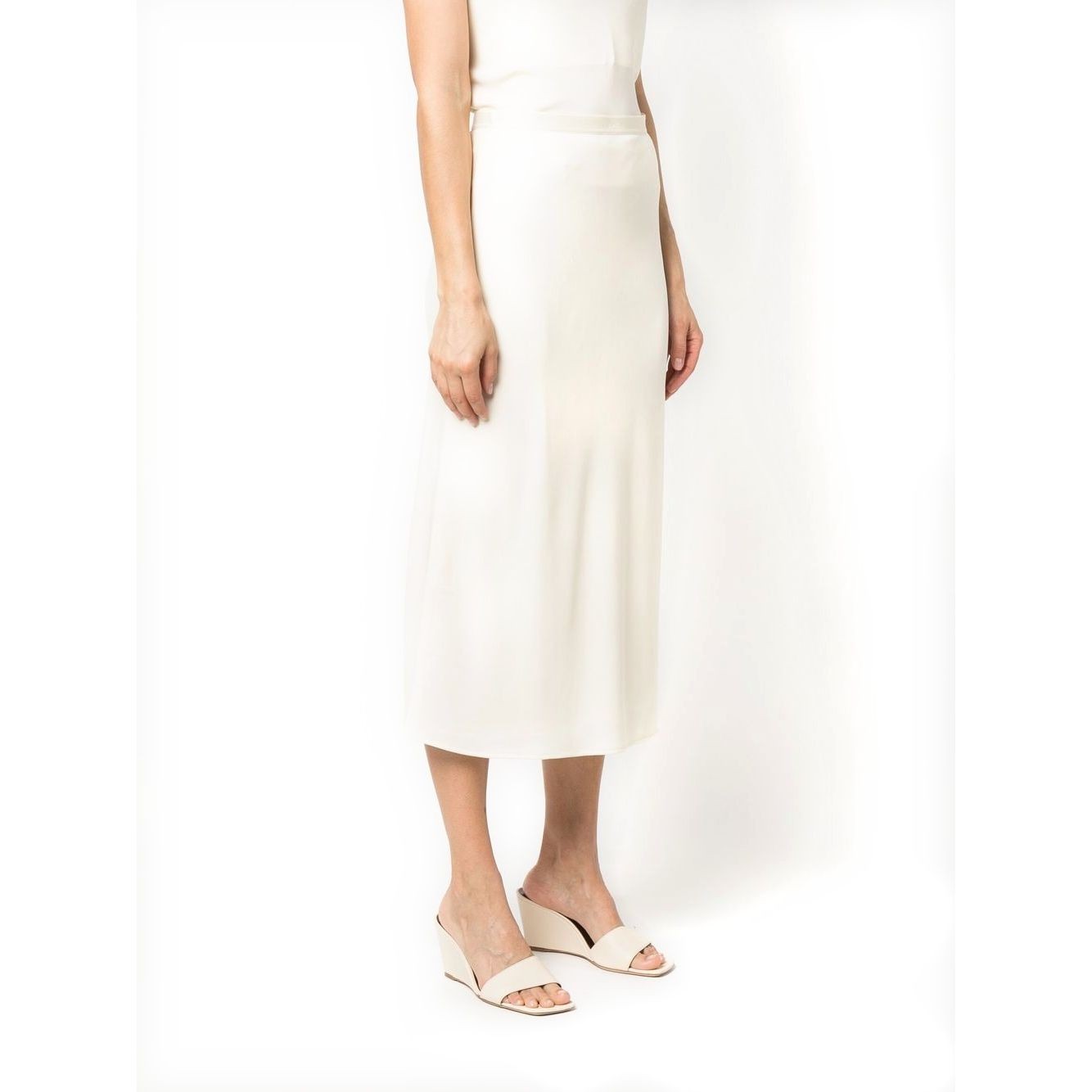 CALVIN KLEIN Midi sijonas moterims, Kūno, Recycled cdc bias midi skirt 2