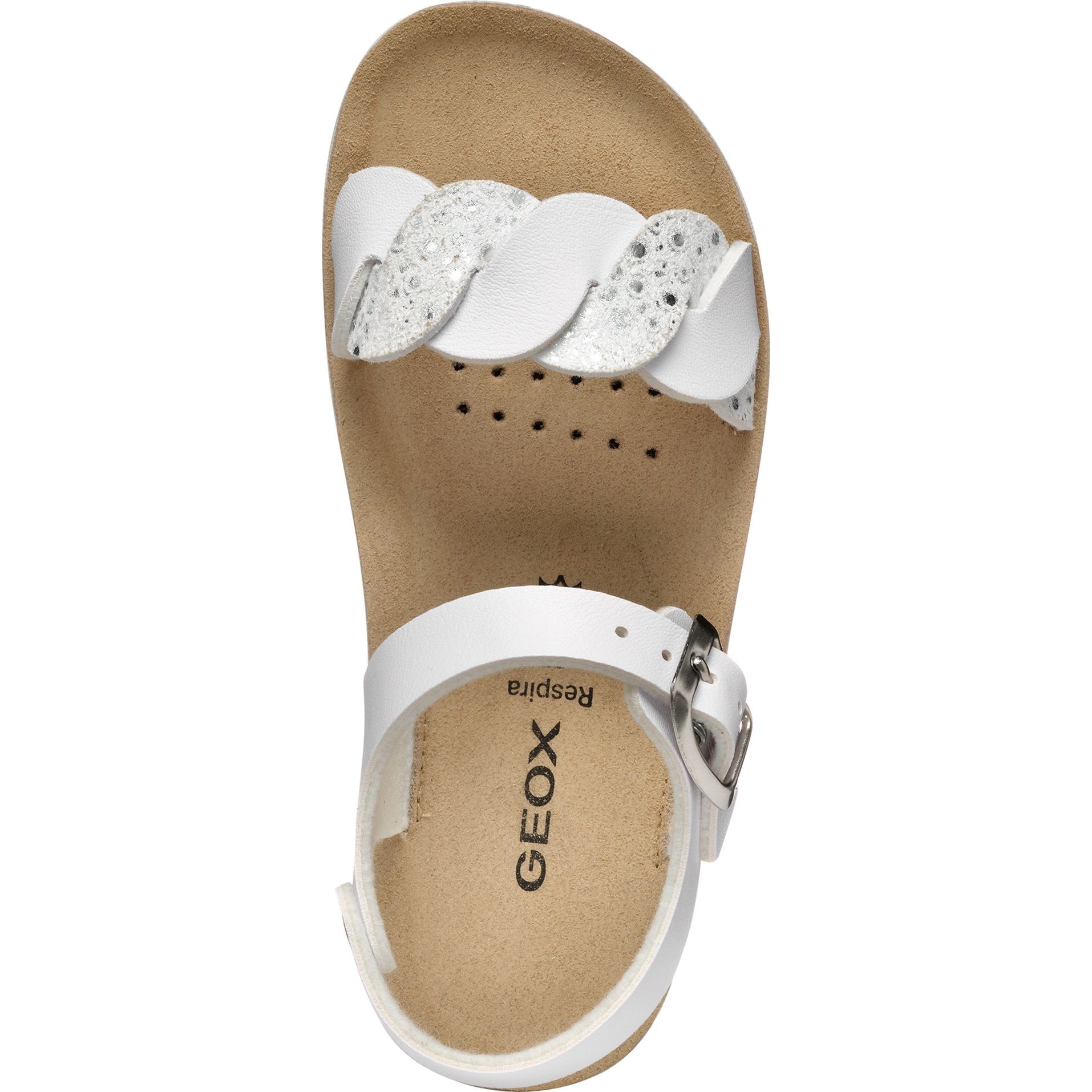 GEOX Basutės mergaitėms, Balta, Costarei sandals 4