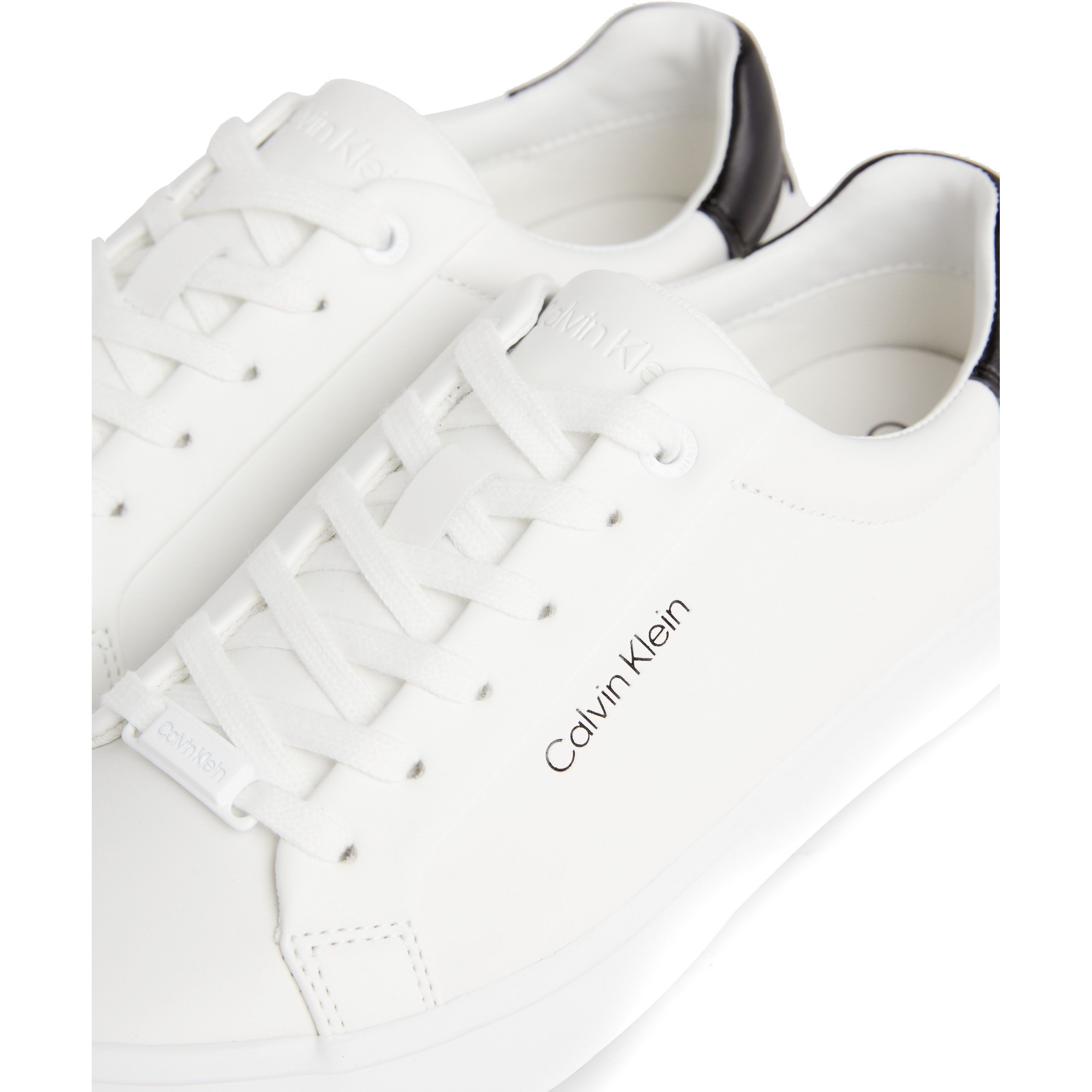 CALVIN KLEIN Laisvalaikio bateliai moterims, Balta, Vulcanized lace up leisure 6