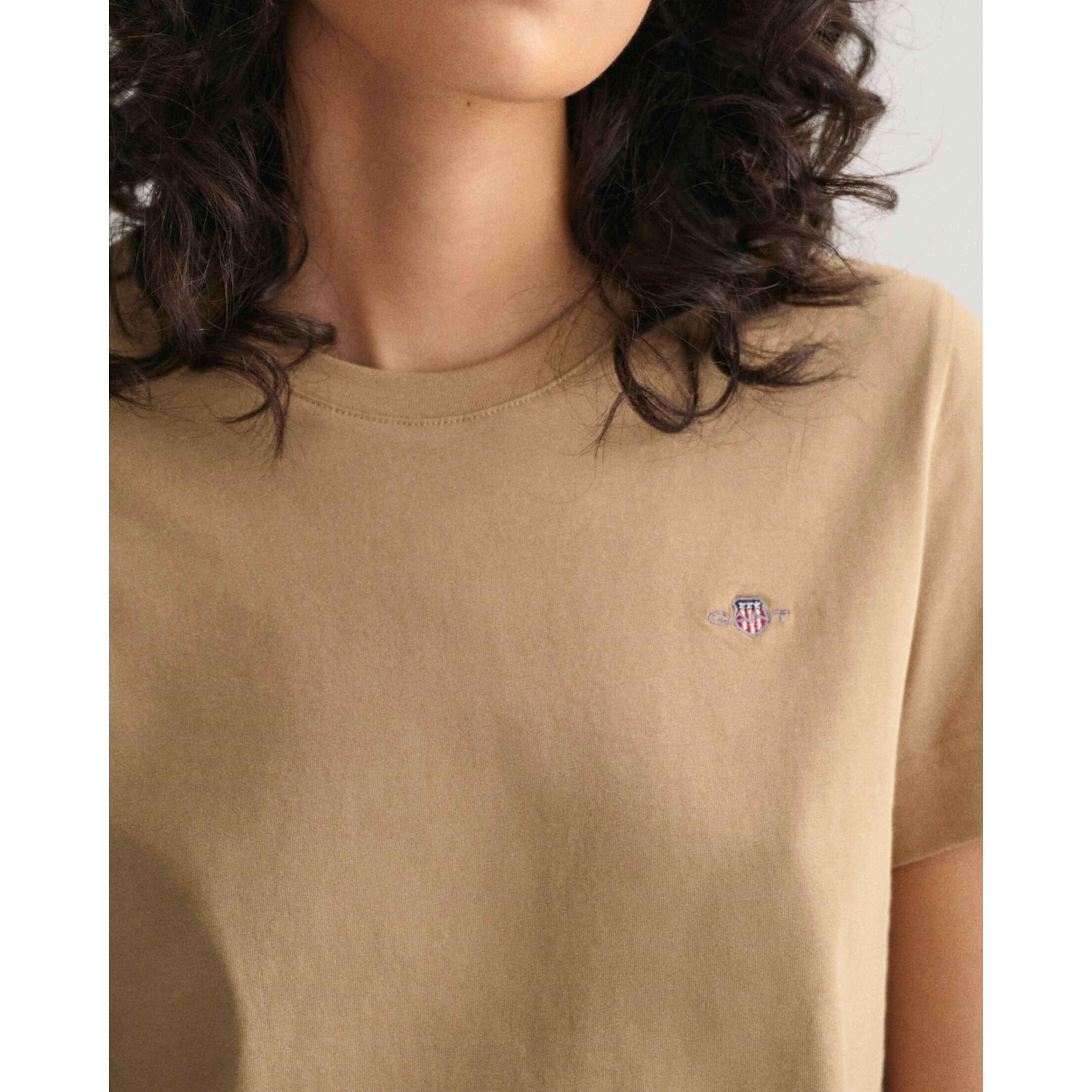 GANT Marškinėliai moterims, Khaki 4