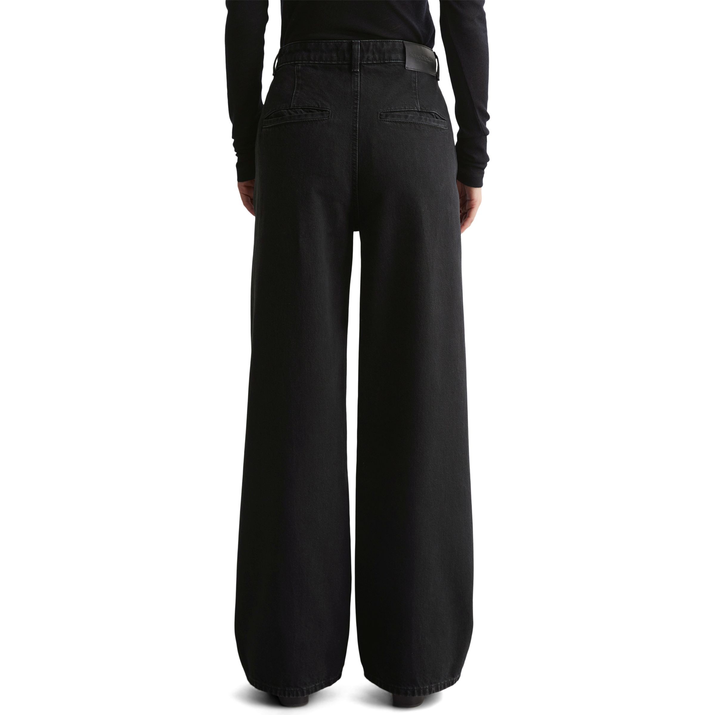 MARC O'POLO Platėjantys džinsai moterims, Juoda, Flared 410910112223 3