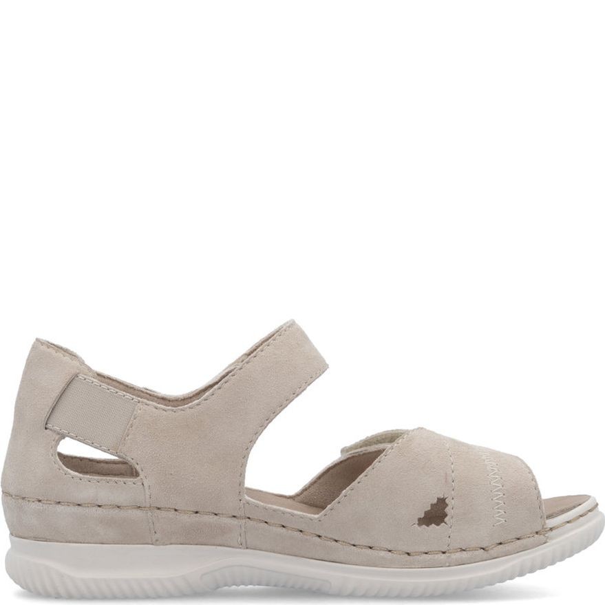 RIEKER Basutės moterims, Smėlio, Sandals 3