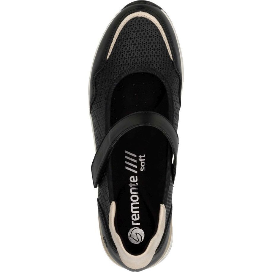 REMONTE Balerinos moterims, Juoda, Ballerina with strap 6