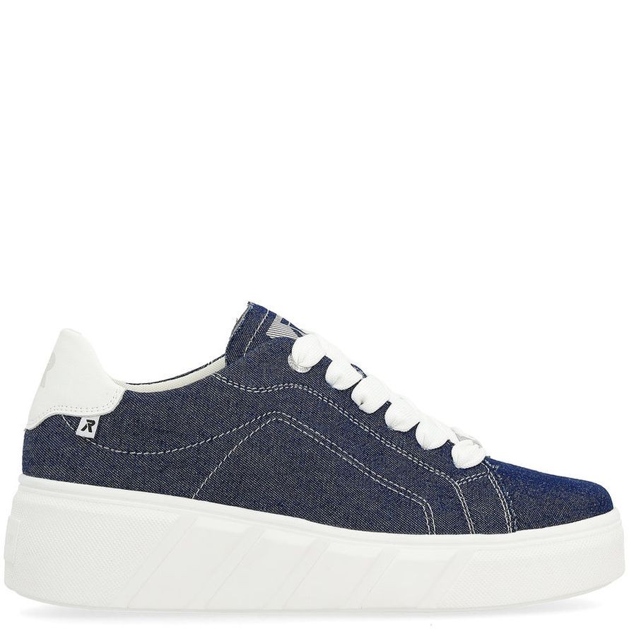 RIEKER Laisvalaikio bateliai moterims, Mėlyna, LEISURE 3